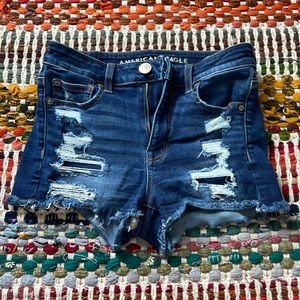 Blue American eagle shorts